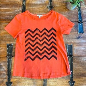 Orange Zigzag Tee by Joah Love